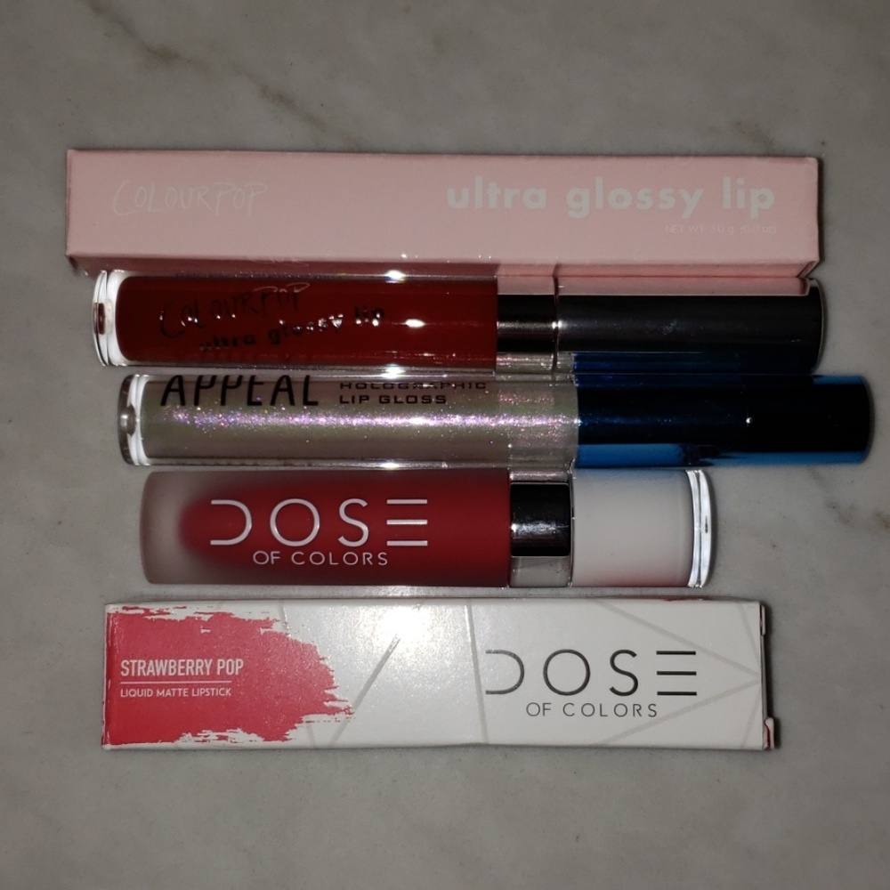 Liquid lipstick & lip gloss bundle
